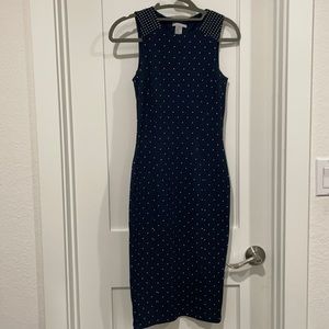 H&M bodycon polka dot dress